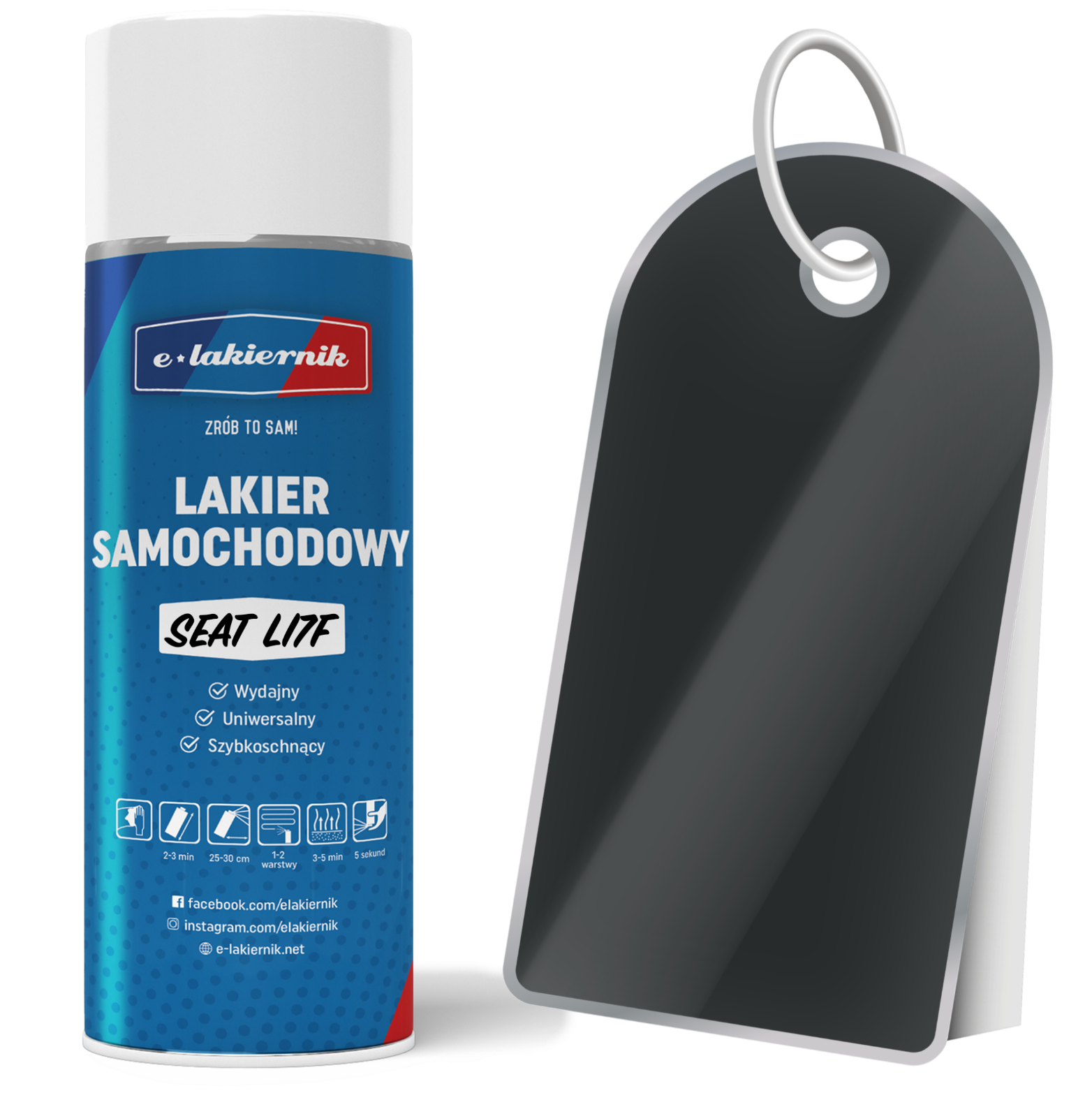 Lakier samochodowy spray seat li7f / i7f / li7f uranogrey 400ml