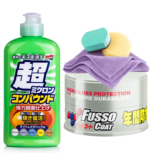 Wosk samochodowy fusso coat light cleaner micro liquid light fibra soft99