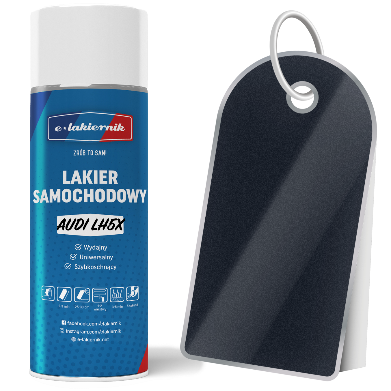 Lakier samochodowy spray audi lh5x / h5x / z2 atlantisblau metalik 400ml