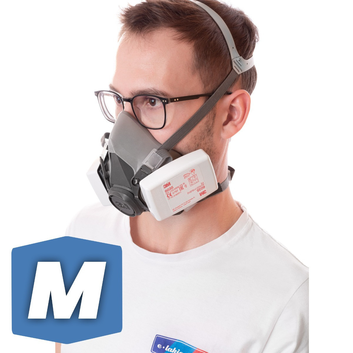 3m maska lakiernicza 6200 m + filtry przeciwpyłowe 6035