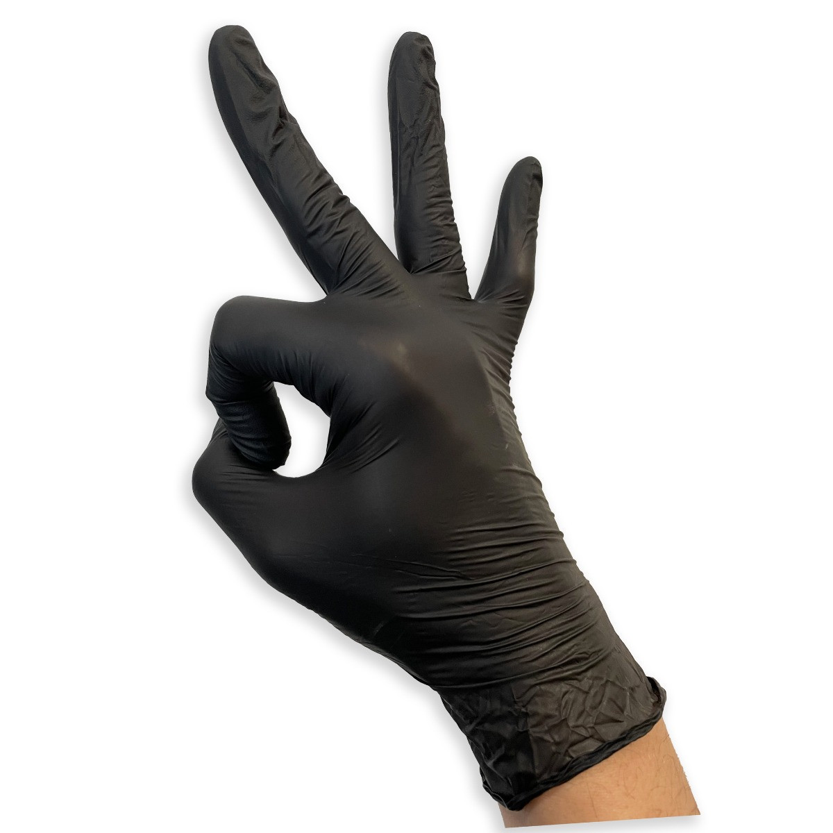 Rękawiczki nitrylowe czarne rozmiar m (7-8) 100 sztuk medasept